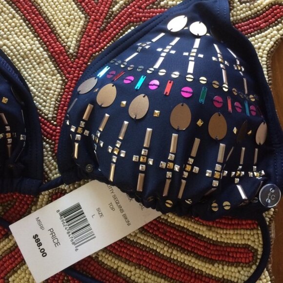 NWOT French Connection Dotty Sequins Bikini - Picture 2 of 3